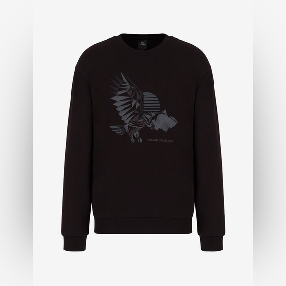 ARMANI EXCHANGE CREW NECK EAGLE SWEATSHIRT - Picture 2 of 10